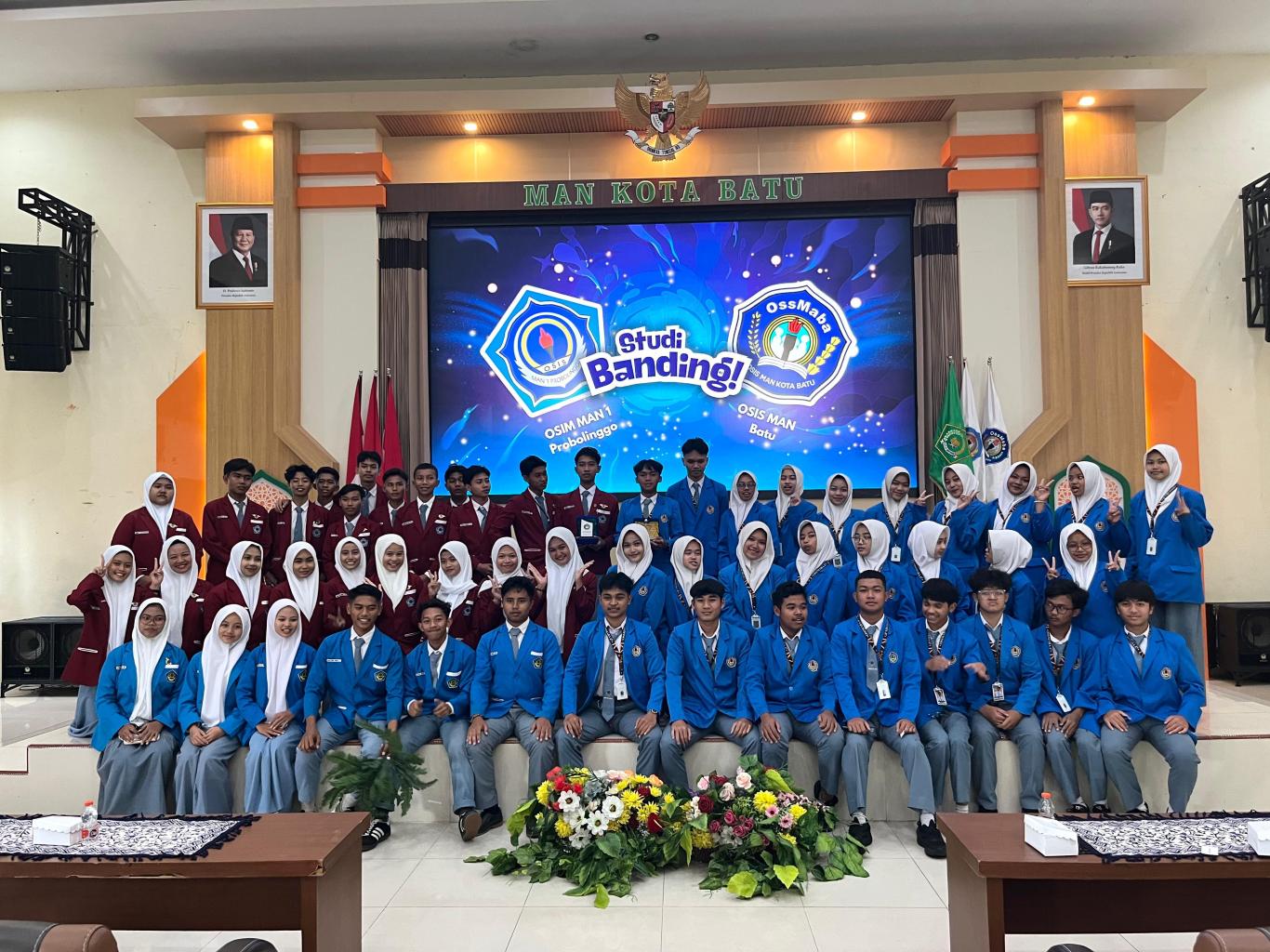 OSSMABA sambut rombongan Studi Banding OSIS MAN 1 Probolinggo 