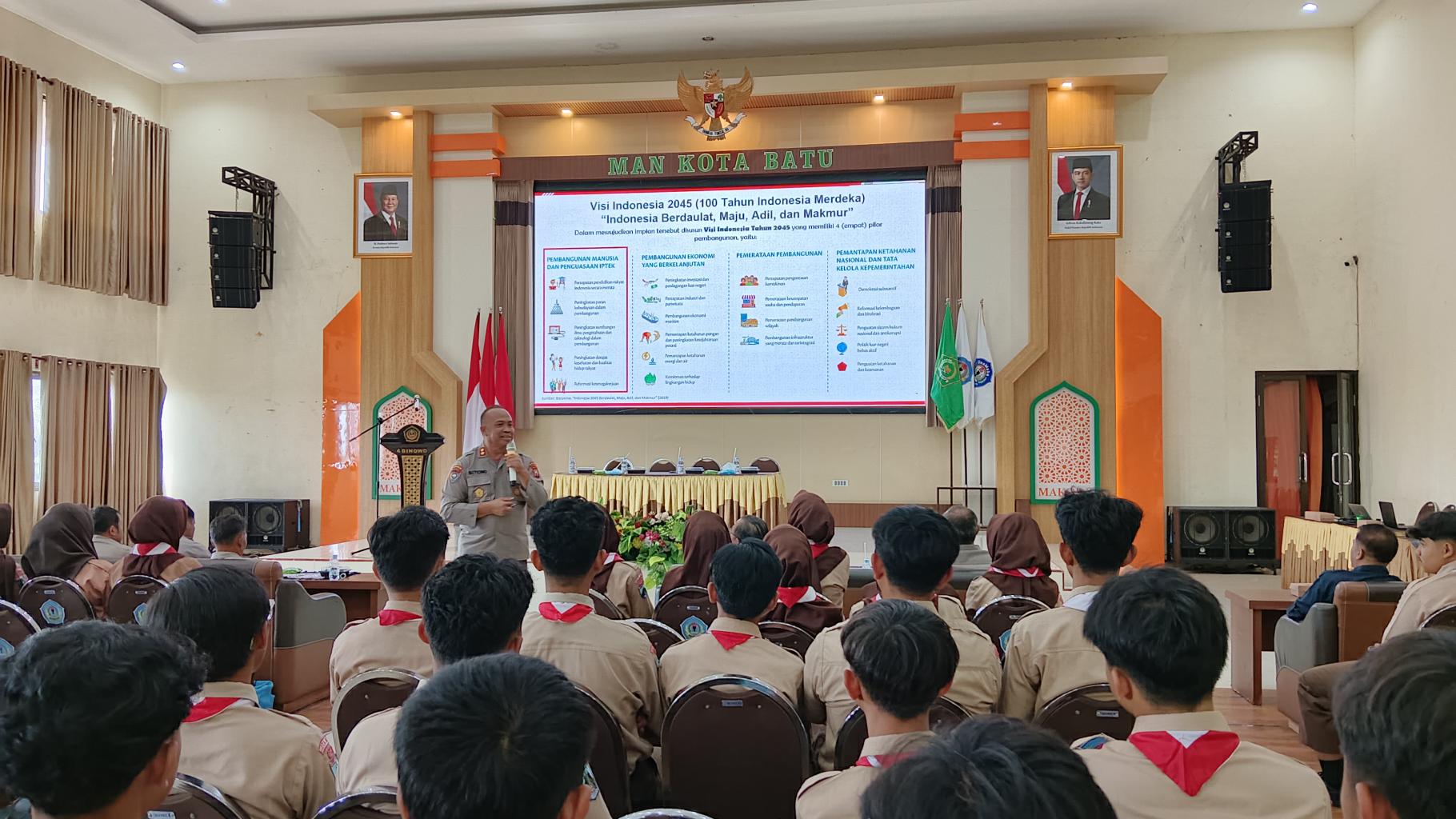 Gandeng 4 Sekolah di Kota Batu, Polda Jatim gelar Safari Generasi Muda Anti Narkoba di MAN Kota Batu