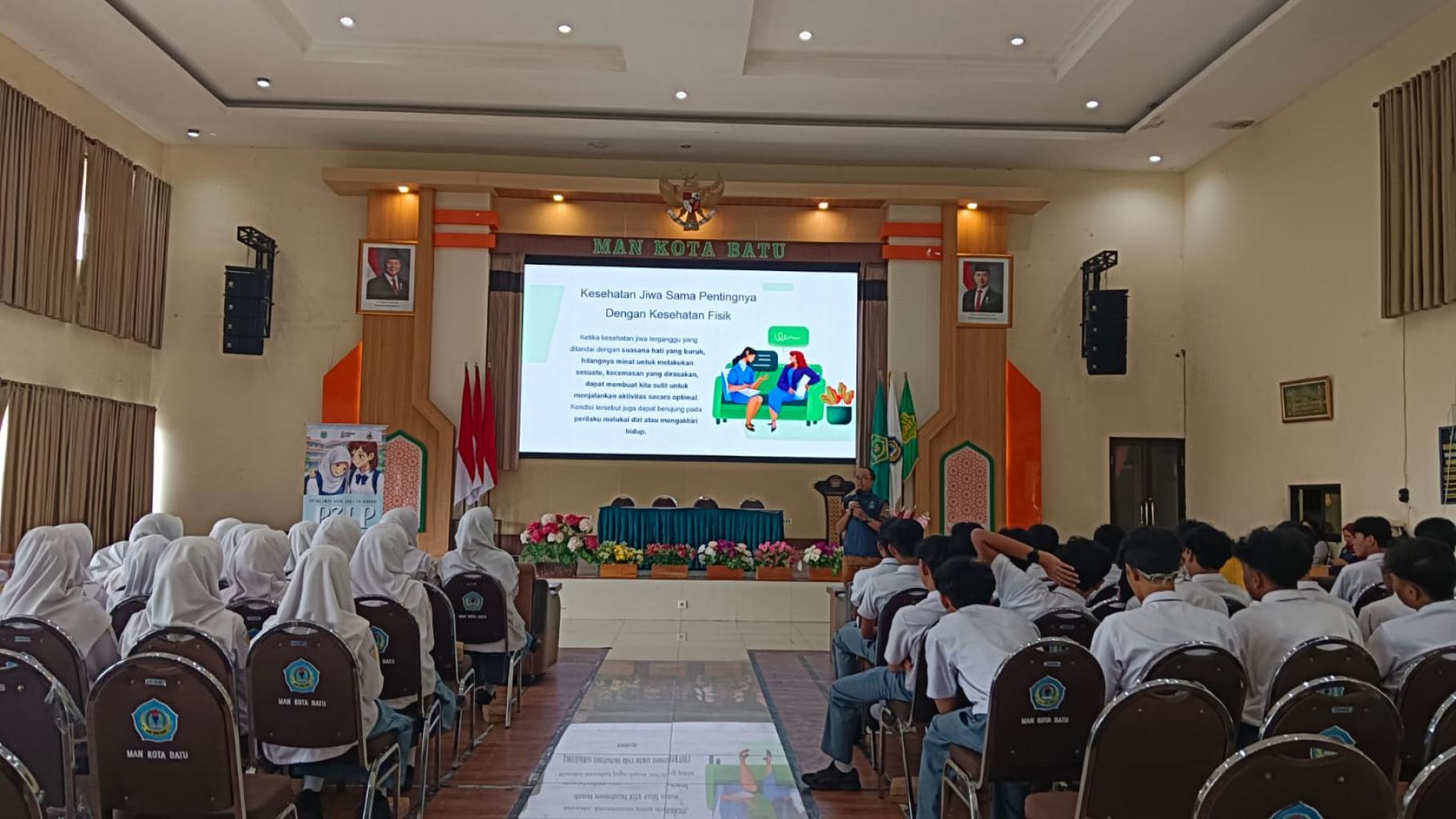 Siapkan Kader Sekolah, MAN Kota Batu dan Puskesmas Sisir Gelar Sosialisasi P3LP